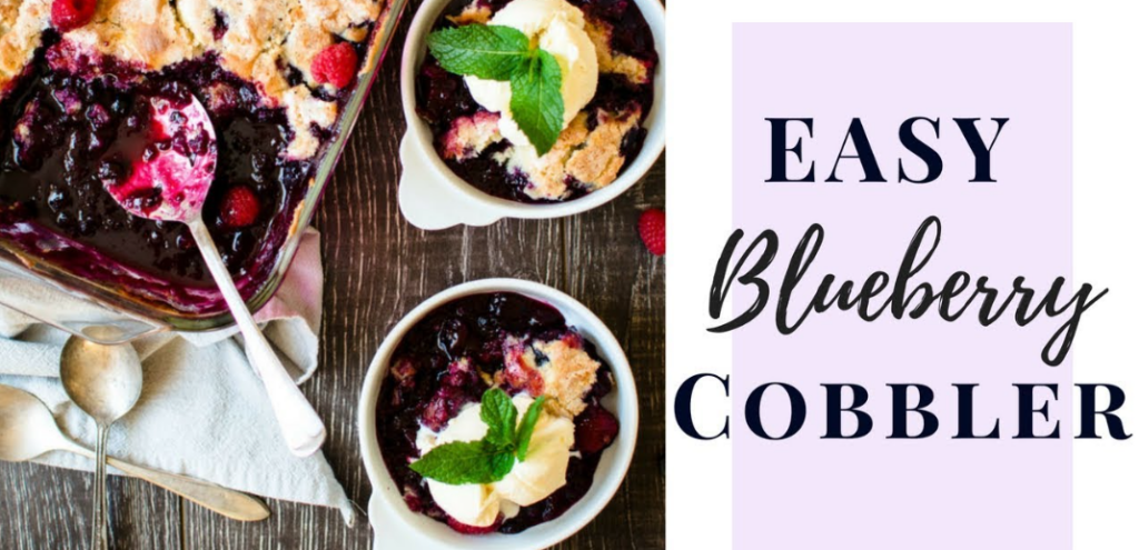 Easy Blueberry Cobbler Health Boosterss