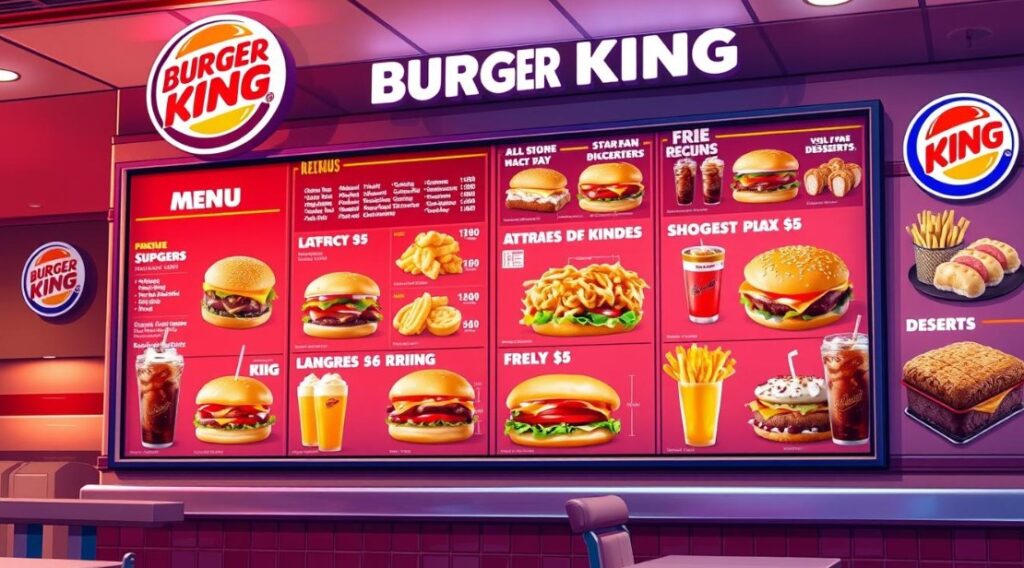 Burger King Menu